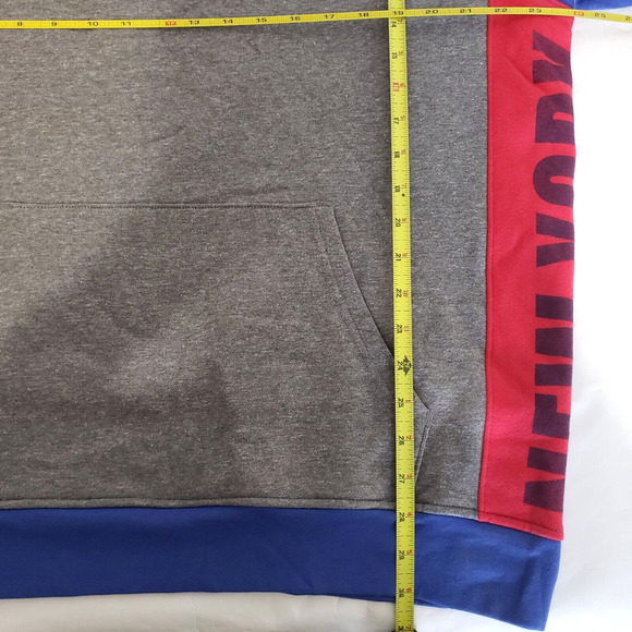 NEW!! Junk Food Mens SIZE XL Hoodie N Y Giants Pullover NFL Sweatshirt Blue Gray - Picture 9 of 12